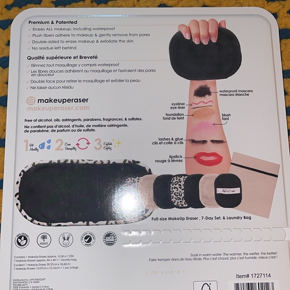 Original Makeup Eraser 7 day set + 1 FULL size + Laundry Bag - Picture 2 of 4